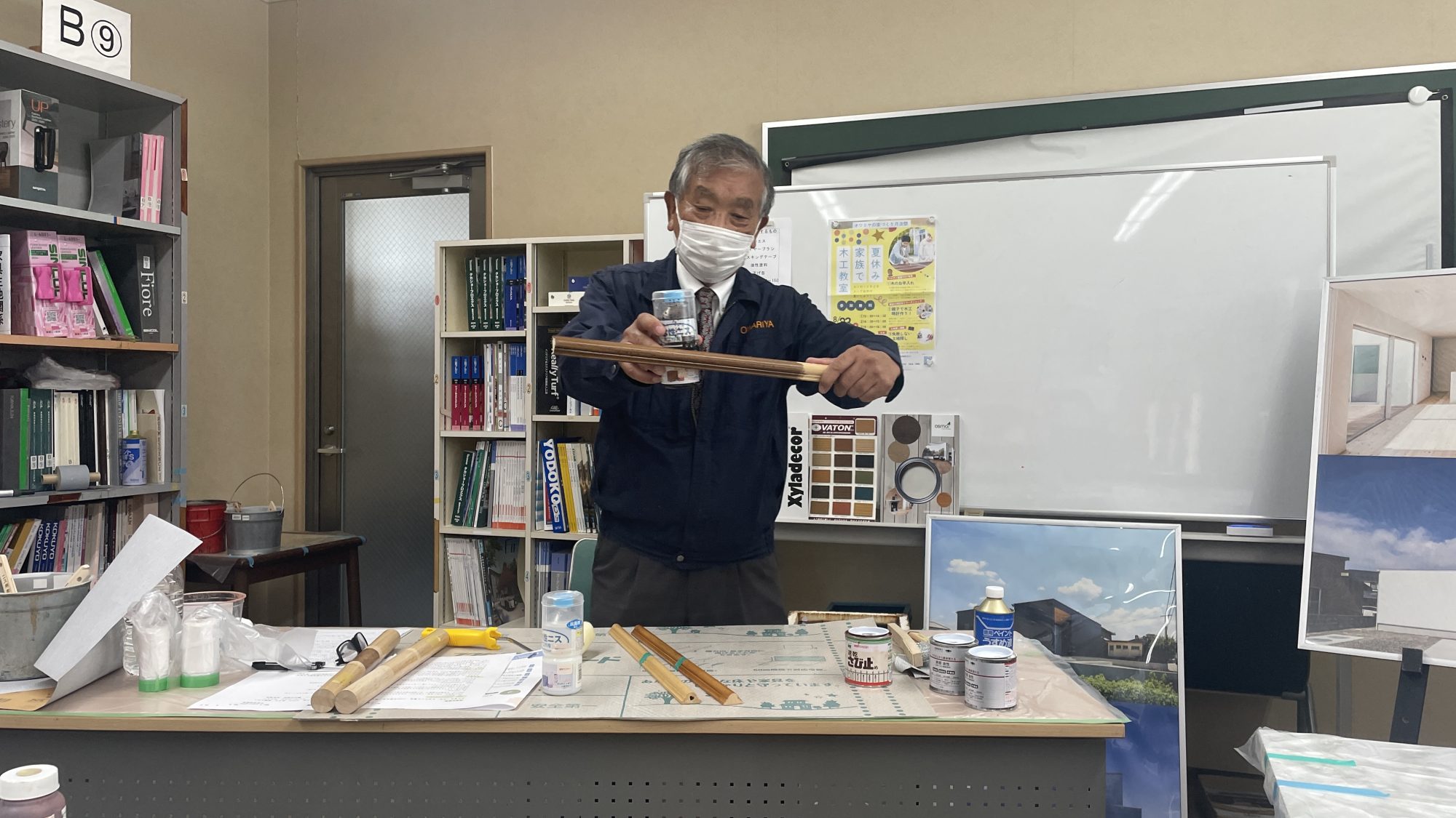 月次祭 DIYの様子